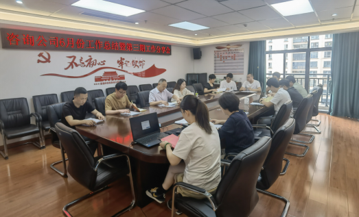 咨询公司召开6月份工作总结暨第三期工作分享会