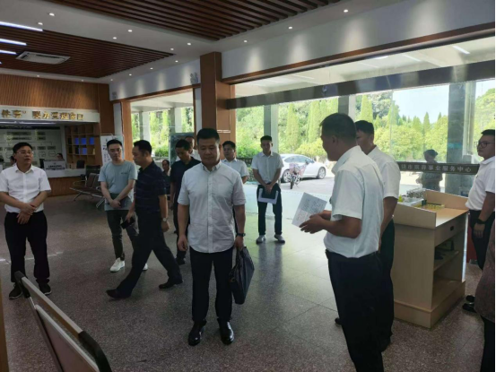 驻市民政局纪检监察组、驻球盟会体育集团纪检监察组到生态环境公司调研集中整治工作
